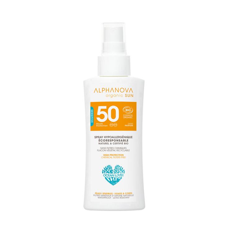 Alphanova Baby SUN BIO SPF 50 Spray (90 GR) - Parfumvrij