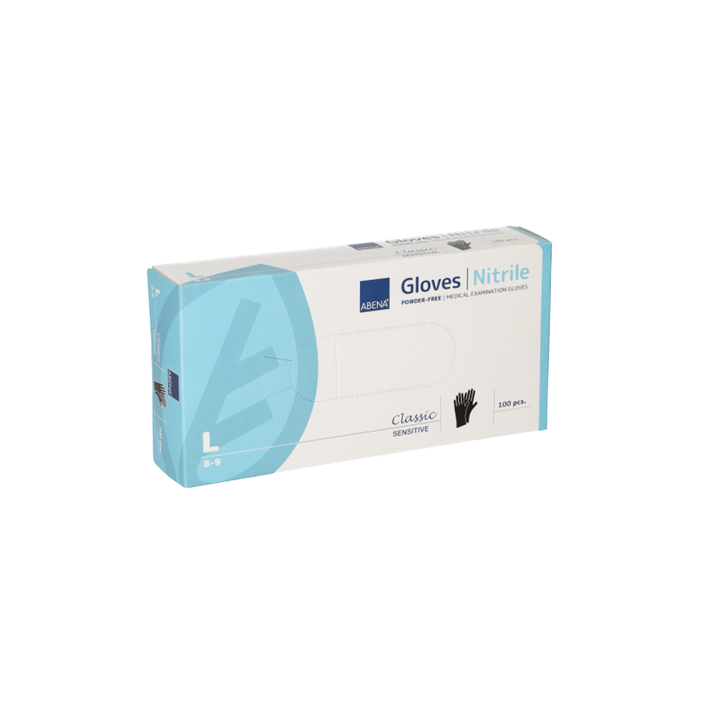 Abena Poedervrije Nitrile Handschoenen Maat L (100 ST) Abena