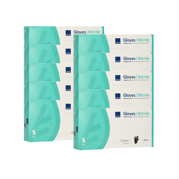 Abena Poedervrije Nitrile Handschoenen Maat S (10x100 ST) Abena