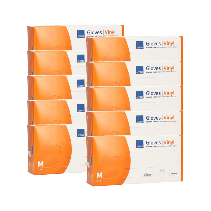 Abena Poedervrije Vinyl Handschoenen Maat M (10x100 ST) Abena