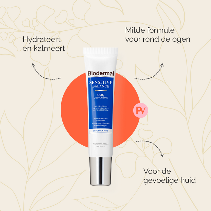 Voordelen van de parfumvrije oogcreme van Biodermal