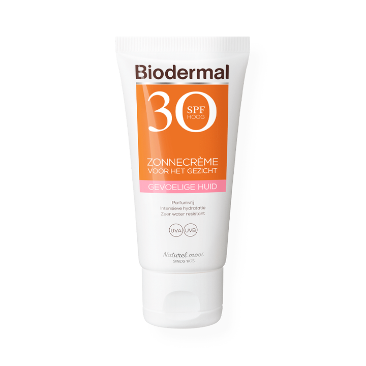 Biodermal Gevoelige Huid Zonnecrème Gezicht SPF30 (50 ML) Biodermal