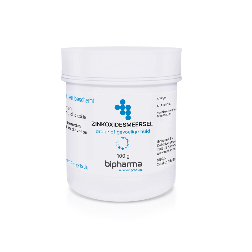 Bipharma Zinkoxidesmeersel Zinkolie (100 GR) Bipharma