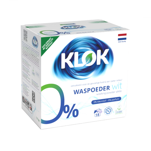 Klok Eco Waspoeder wit (1170 GR) - Parfumvrij