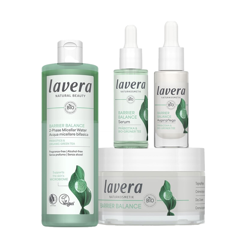 Skincare routine van Lavera zonder parfum