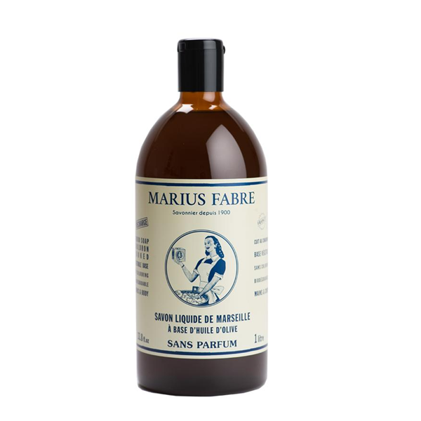 Marius Fabre Nature Marseille zeep zonder parfum navul (1 L) - Parfumvrij