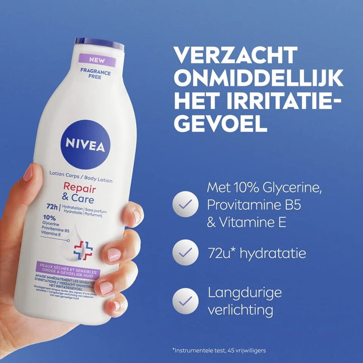 Parfumvrije Bodylotion verzachtend voor de droge huid van Nivea