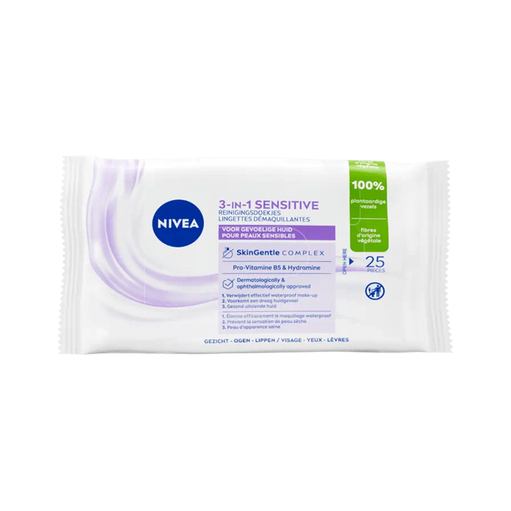 Reinigingsdoekjes parfumvrij voor verwijderen make-up