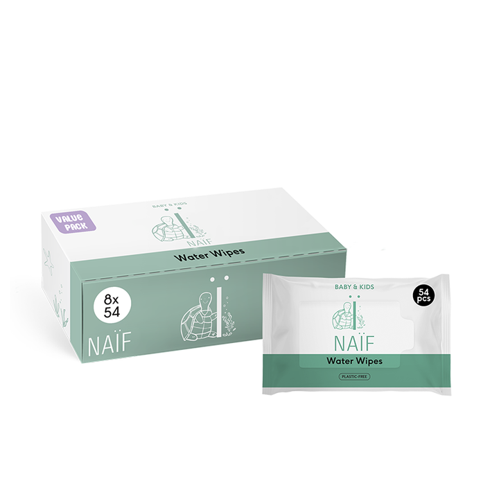 Naïf Plasticvrije Billendoekjes voor Baby & Kids (8x54 ST) - Parfumvrij
