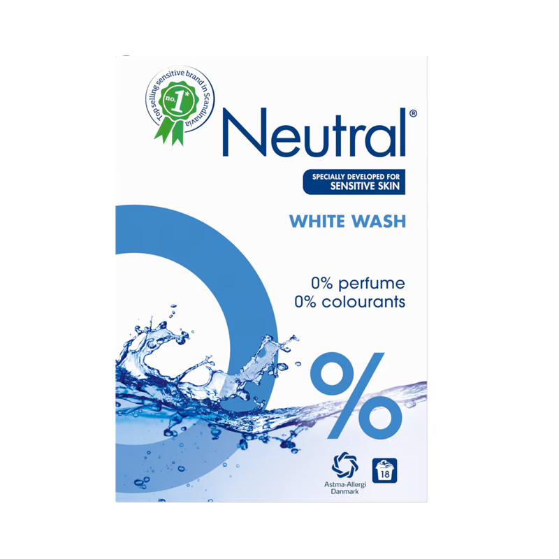 Neutral Waspoeder Wit parfumvrij (1.187 KG) Neutral