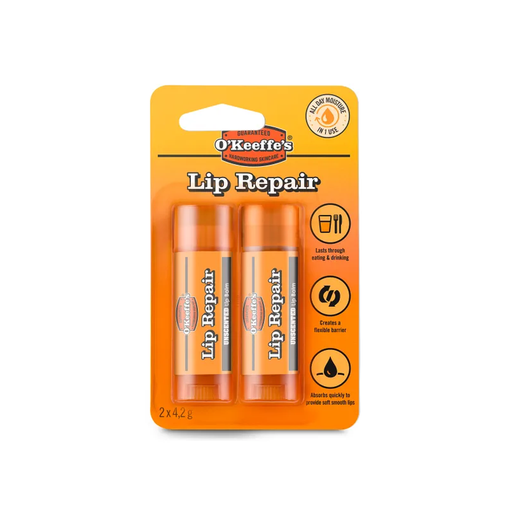 O'keeffe's Lippenbalsem voor droge en gebarsten lippen zonder parfum