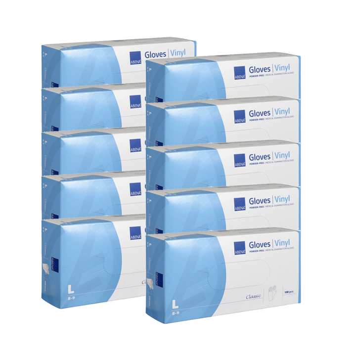 Abena Poedervrije Vinyl Handschoenen Maat XL (10x100 ST) Abena