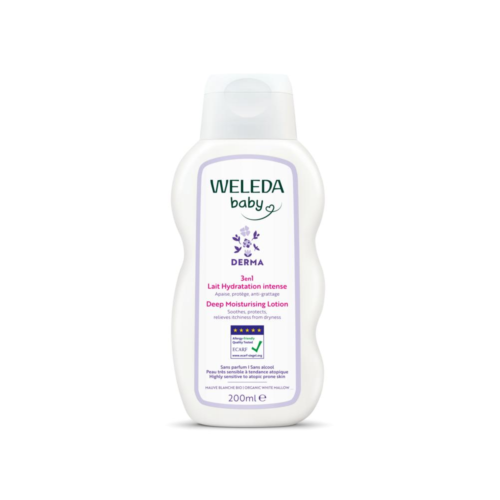 Weleda Baby derma 3 in 1 bodylotion bio (200 ML) Weleda