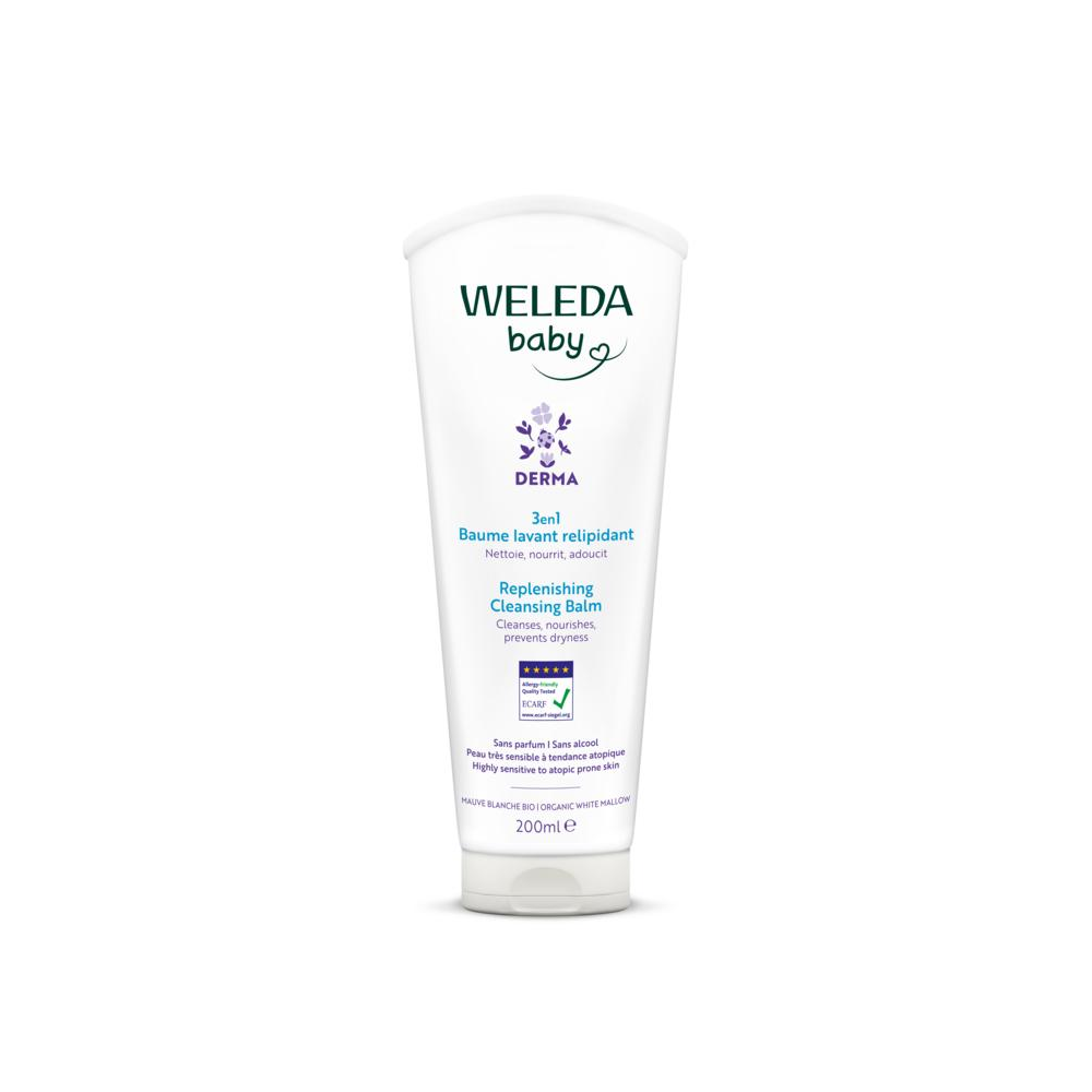 Weleda Baby derma 3 in 1 douchecreme bio (200 ML) Weleda