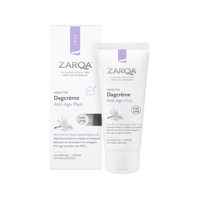Zarqa Dagcreme Anti-Age Plus SPF15 Sensitive (50ml) Zarqa