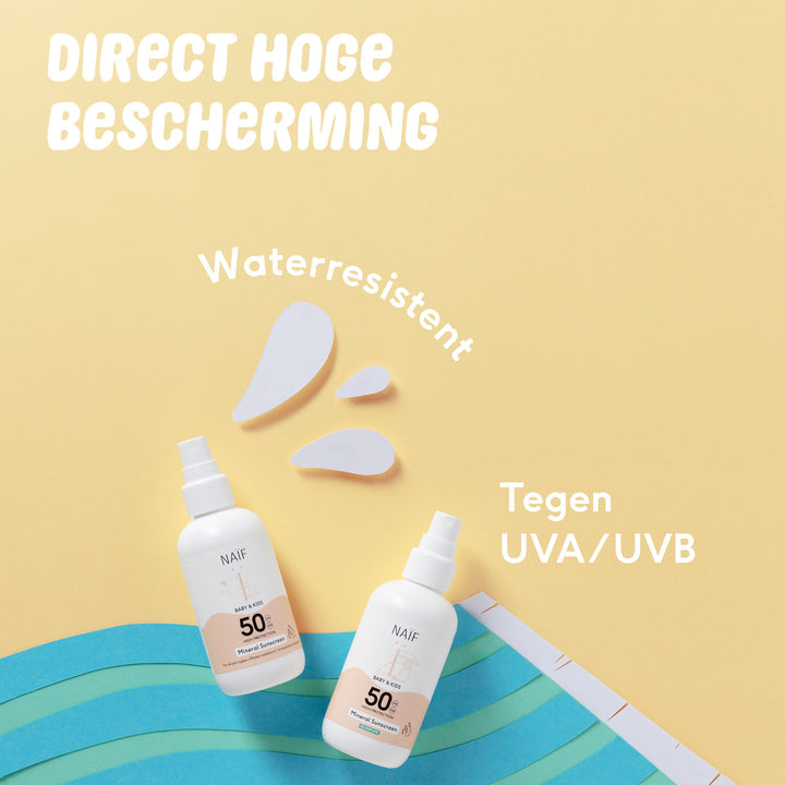 Parfumvrije zonnebrand van Naif direct hoge bescherming