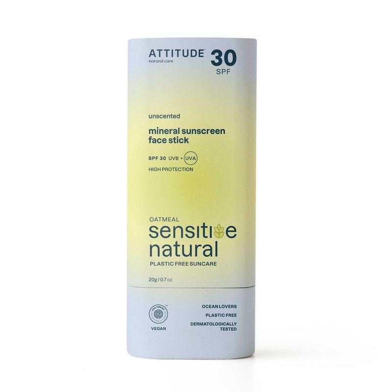 Parfumvrije zonnebrandstick SPF30 van Attitude Sunly voor de gevoelige huid