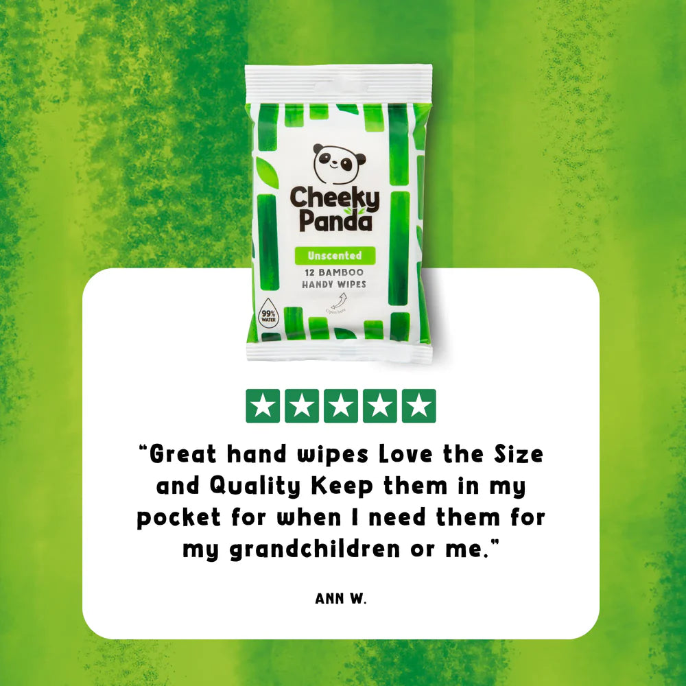 The Cheeky Panda Bamboe bio-afbreekbare vochtige doekjes