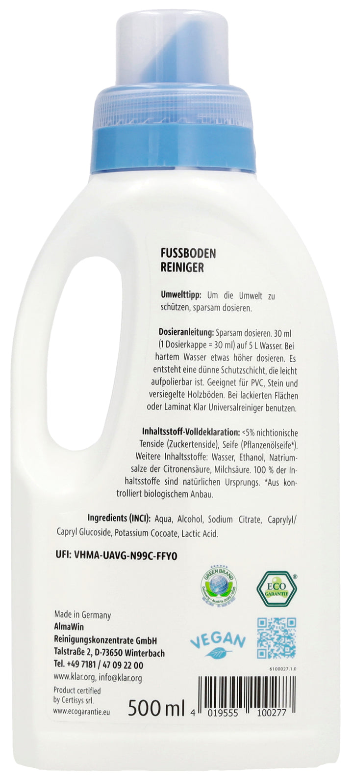 Klar Vloerreiniger (500 ML)