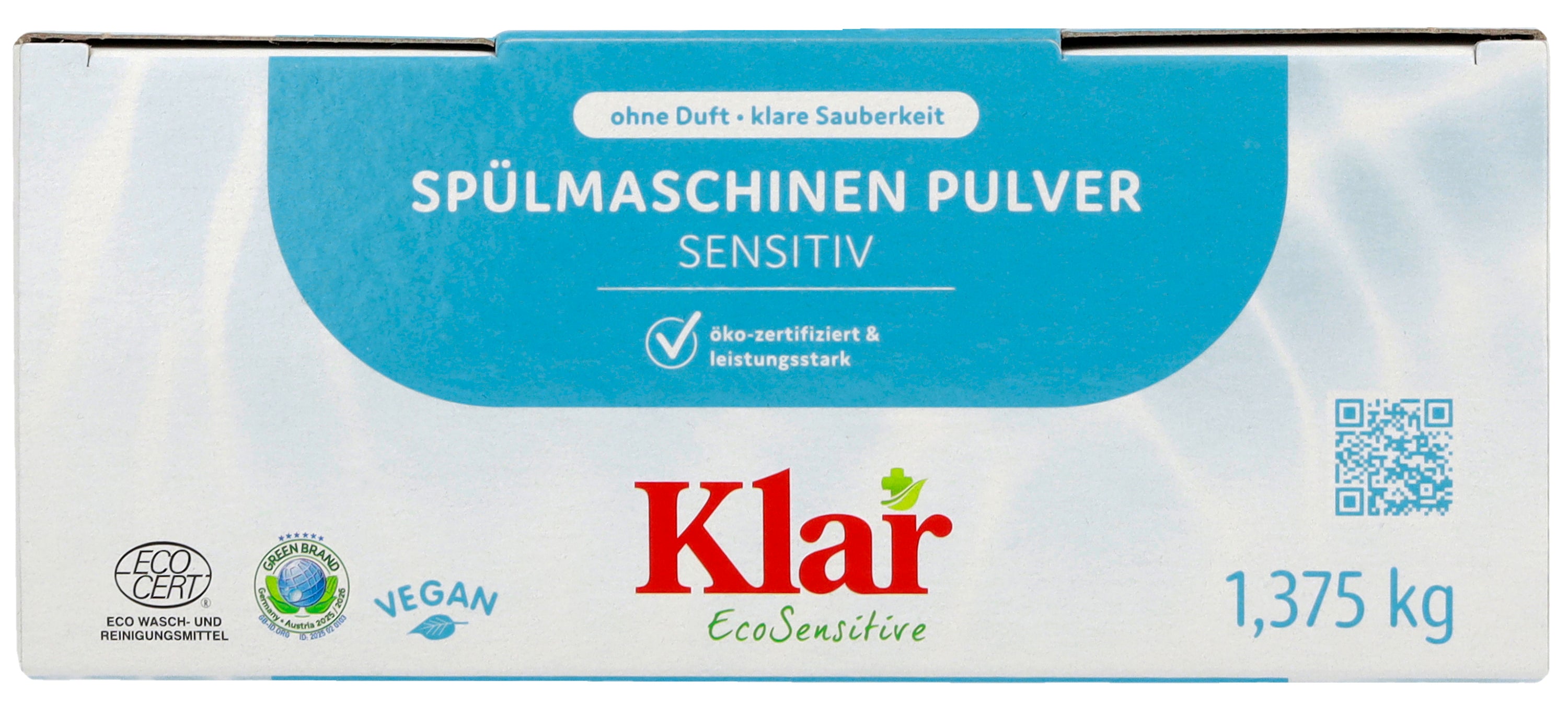 Klar vaatwasmachine poeder (1,375 kg)