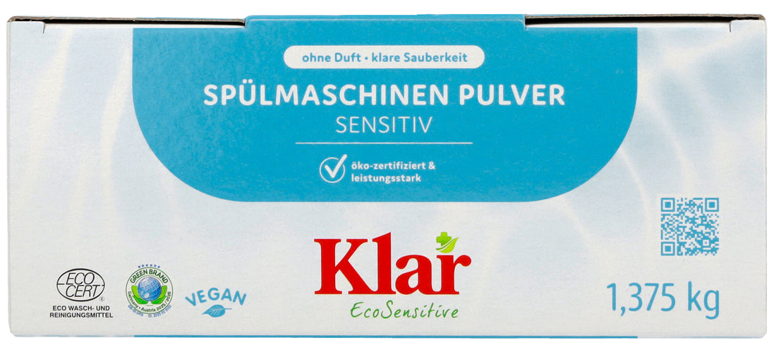 Klar vaatwasmachine poeder (1,375 kg)