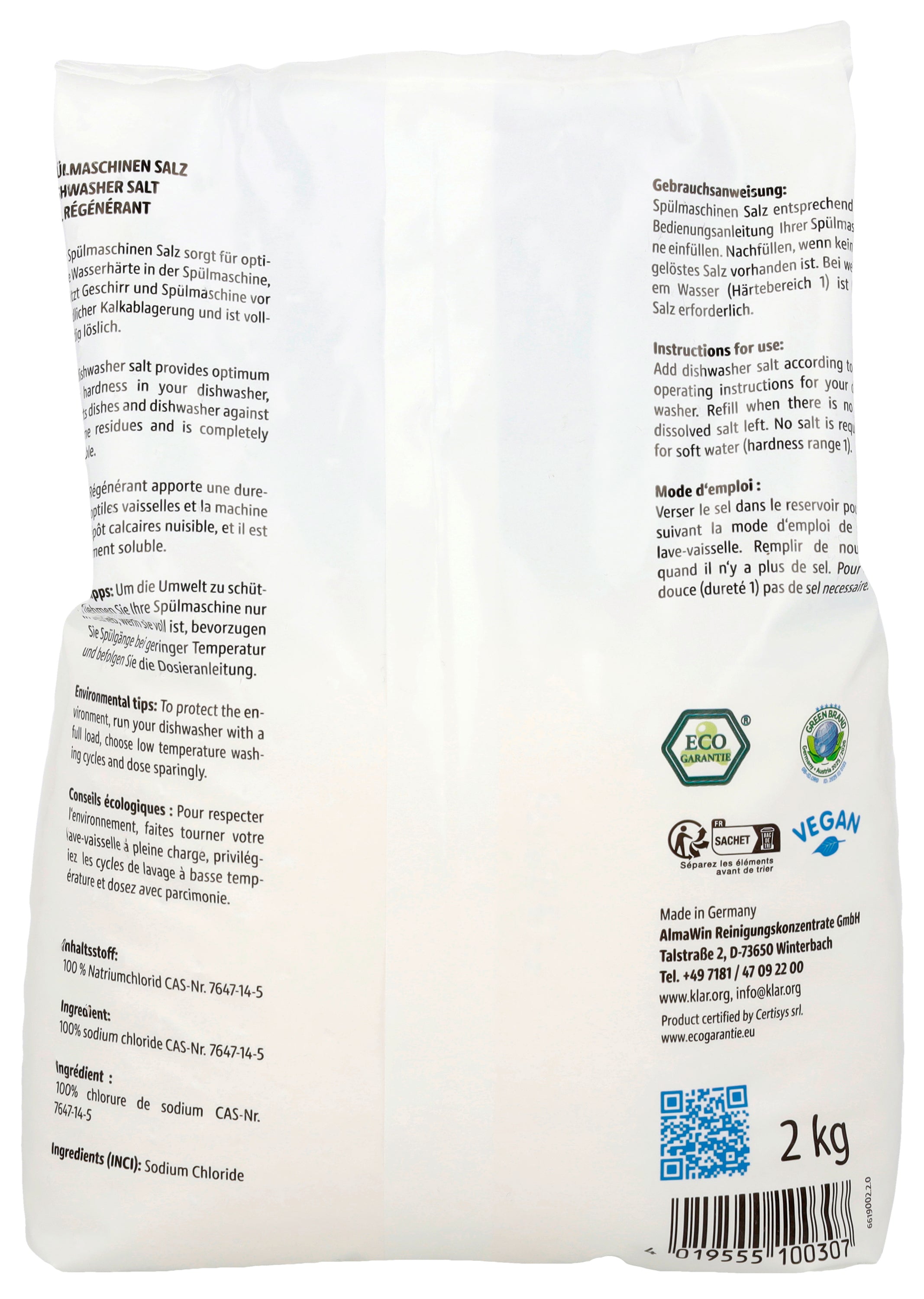 Klar Vaatwaszout (2 kg)