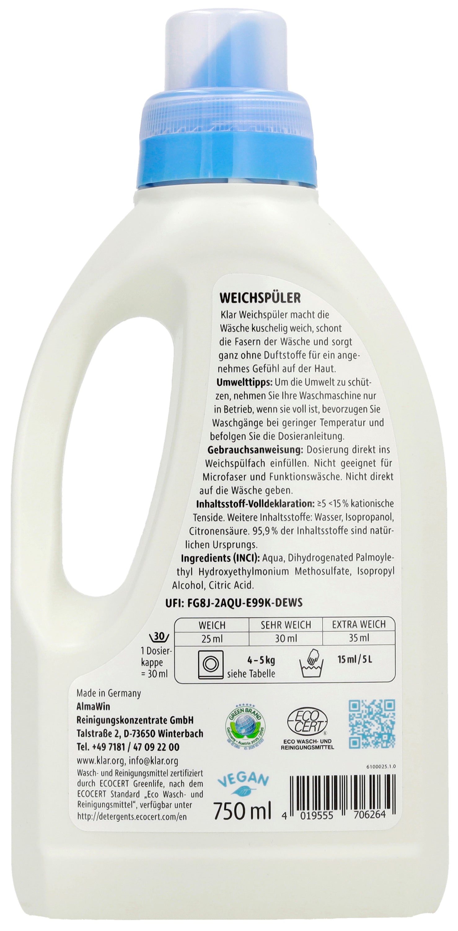 Klar Wasverzachter (0,75 L)