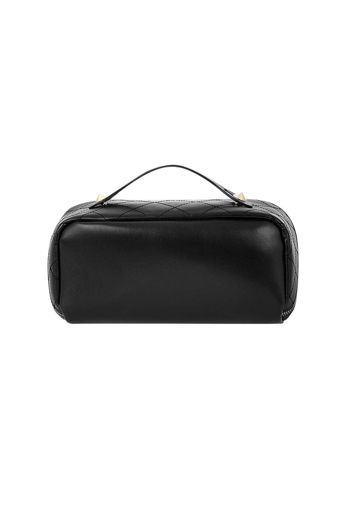 Grote Make-up tas van nepleer in zwart onderkant