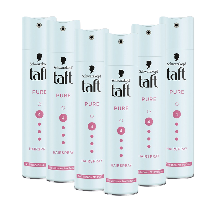 Taft Pure Parfumvrije Haarlak Multipack (6x 250 ML) Taft