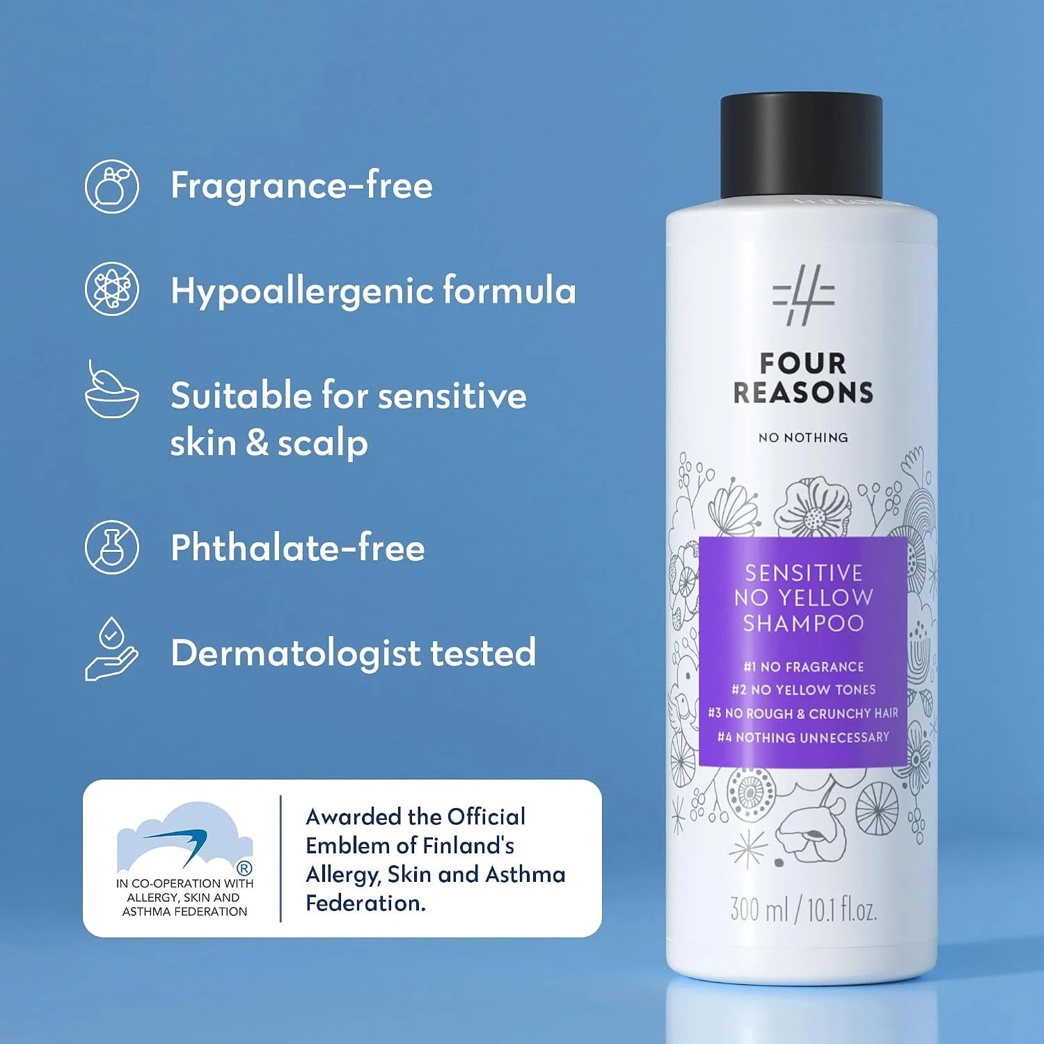 Four Reasons No Nothing Sensitive No Yellow Shampoo (300 ML)
