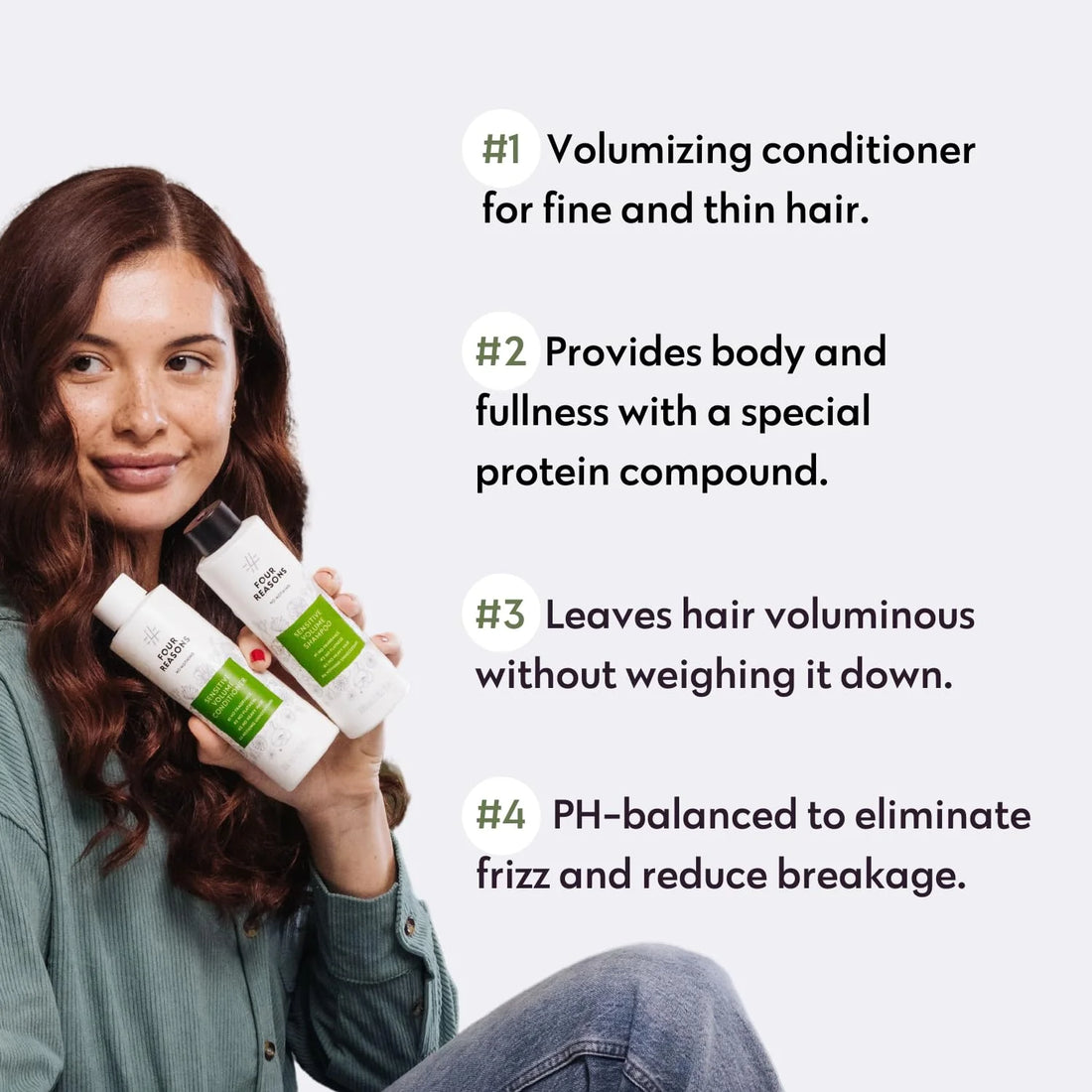 Four Reasons No Nothing Sensitive Volume Shampoo (300 ML)