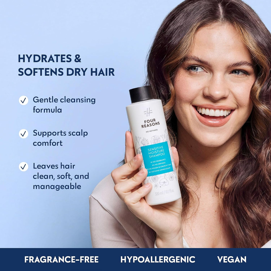 Four Reasons No Nothing Sensitive Moisture Shampoo (300 ML)