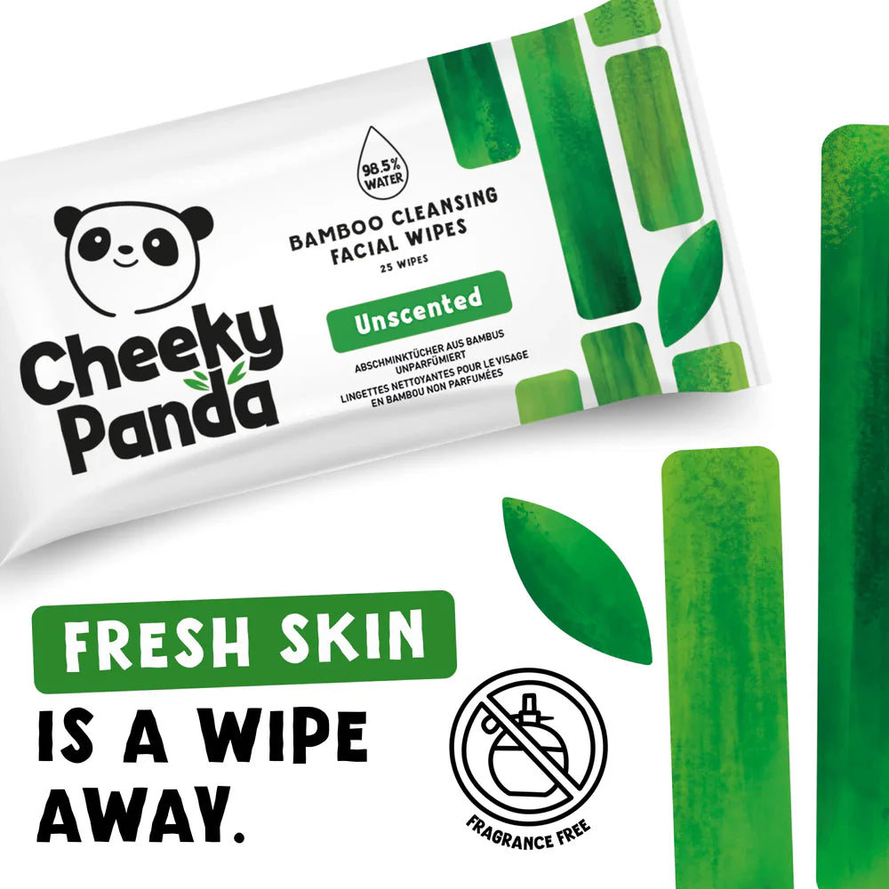 The Cheeky Panda Bamboe gezichtsreinigingsdoekjes (25 Stuks)