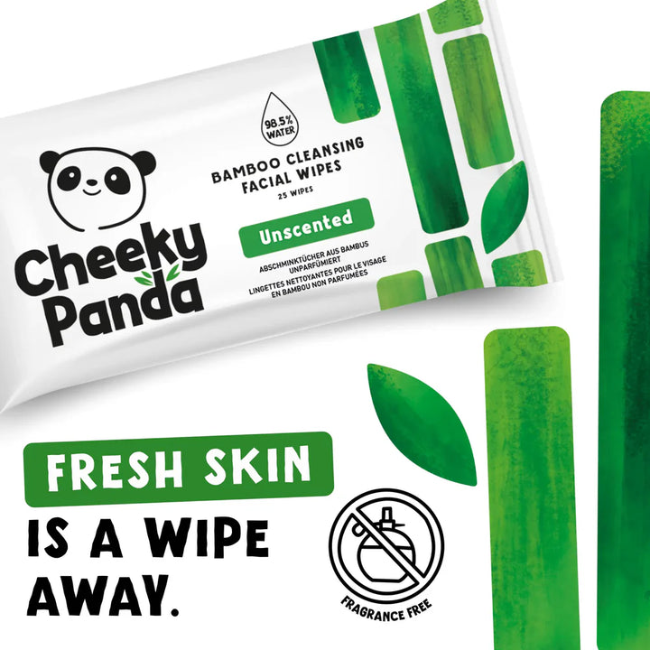 The Cheeky Panda Bamboe gezichtsreinigingsdoekjes (25 Stuks)