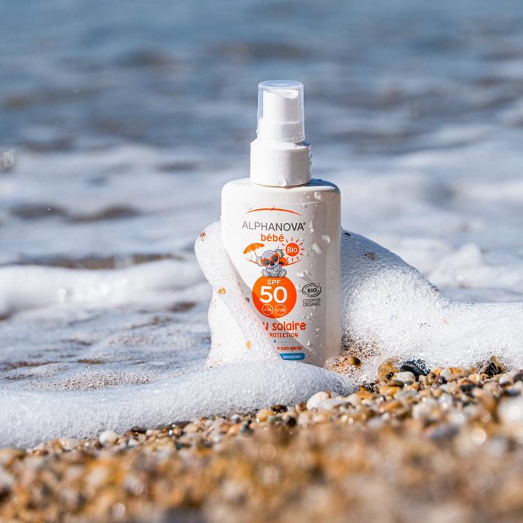 Alphanova Baby SUN BIO SPF 50 Bebe Hypo allergeen Spray (125 GR) - Parfumvrij