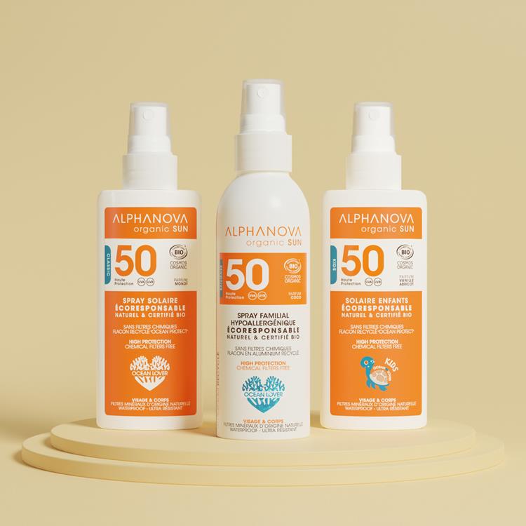 Alphanova Baby SUN BIO SPF 50 KIDS Spray (125 GR) - Parfumvrij