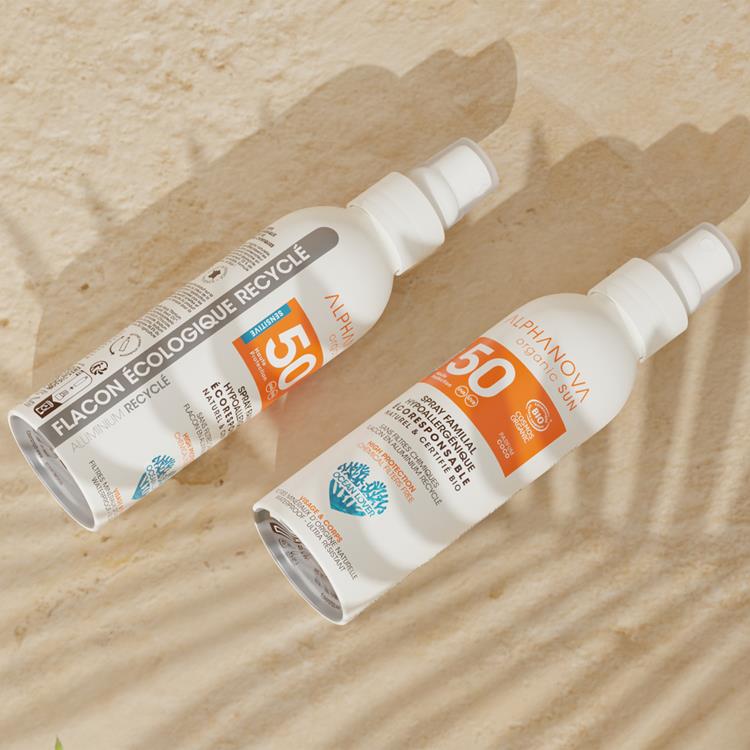 Alphanova Baby SUN BIO SPF50 SPRAY FAMILIAL (150 GR) - Parfumvrij