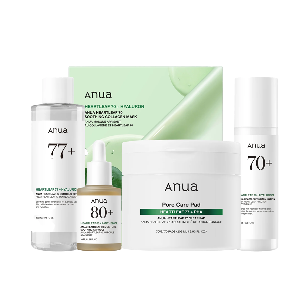 ANUA Skincare routine - Gevoelige huid Parfumvrij