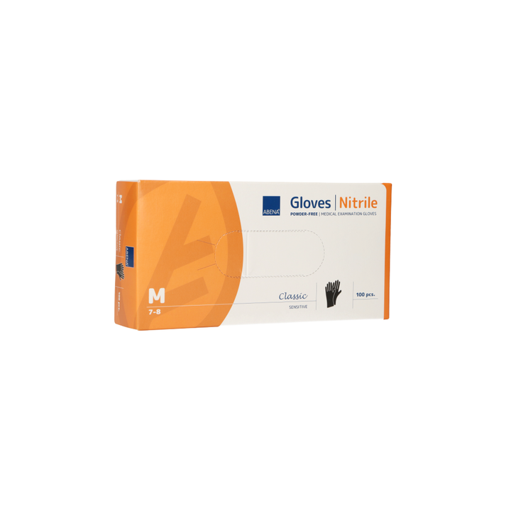 Abena Poedervrije Nitrile Handschoenen Maat Medium (100 ST) Abena
