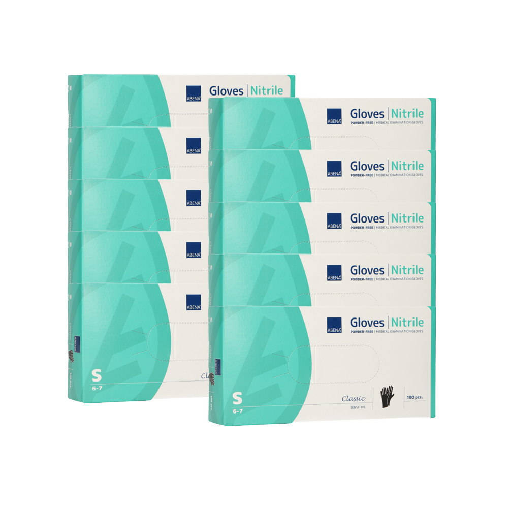Abena Poedervrije Nitrile Handschoenen Maat S (10x100 ST) Abena