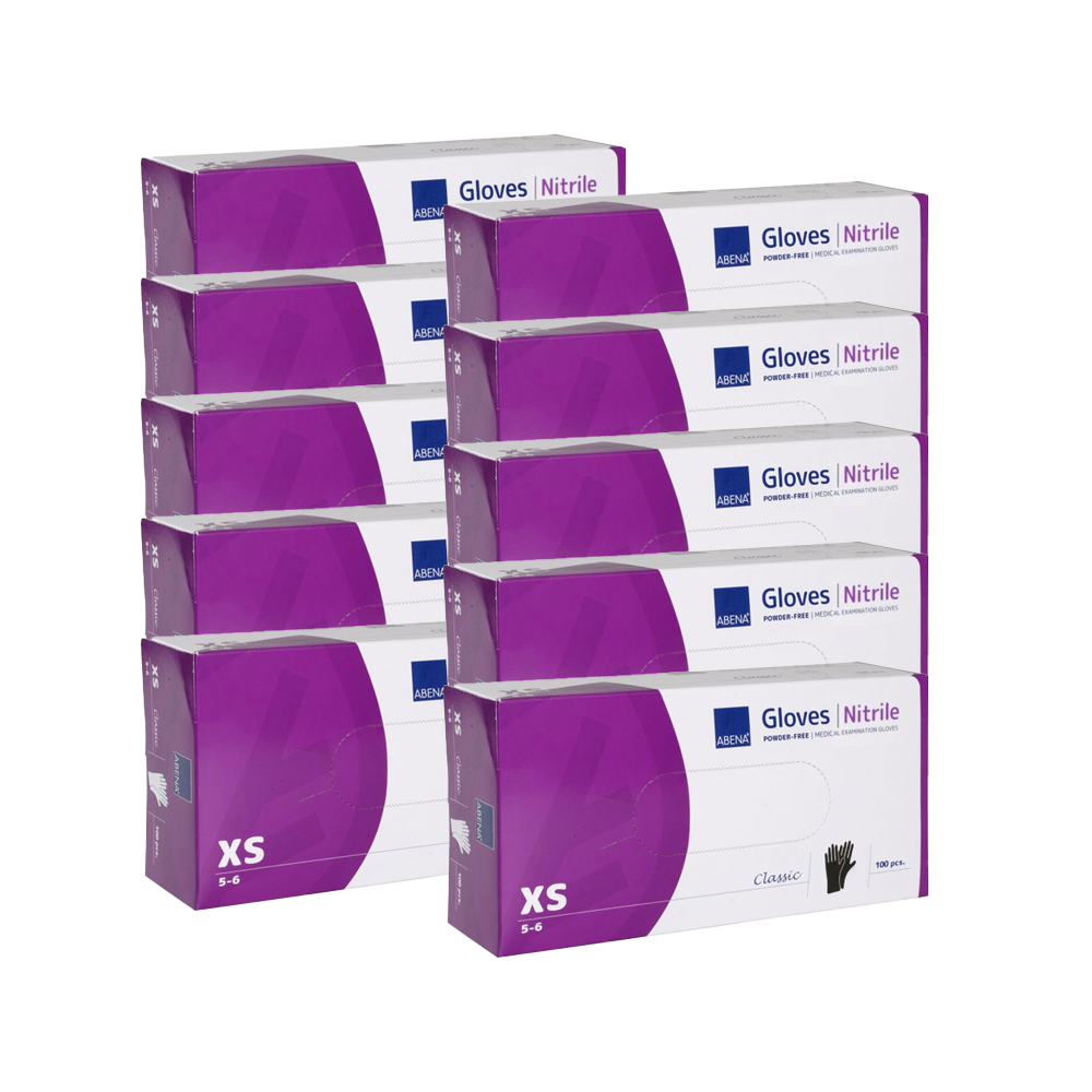 Abena Poedervrije Nitrile Handschoenen Maat XS (10x100 ST) Abena