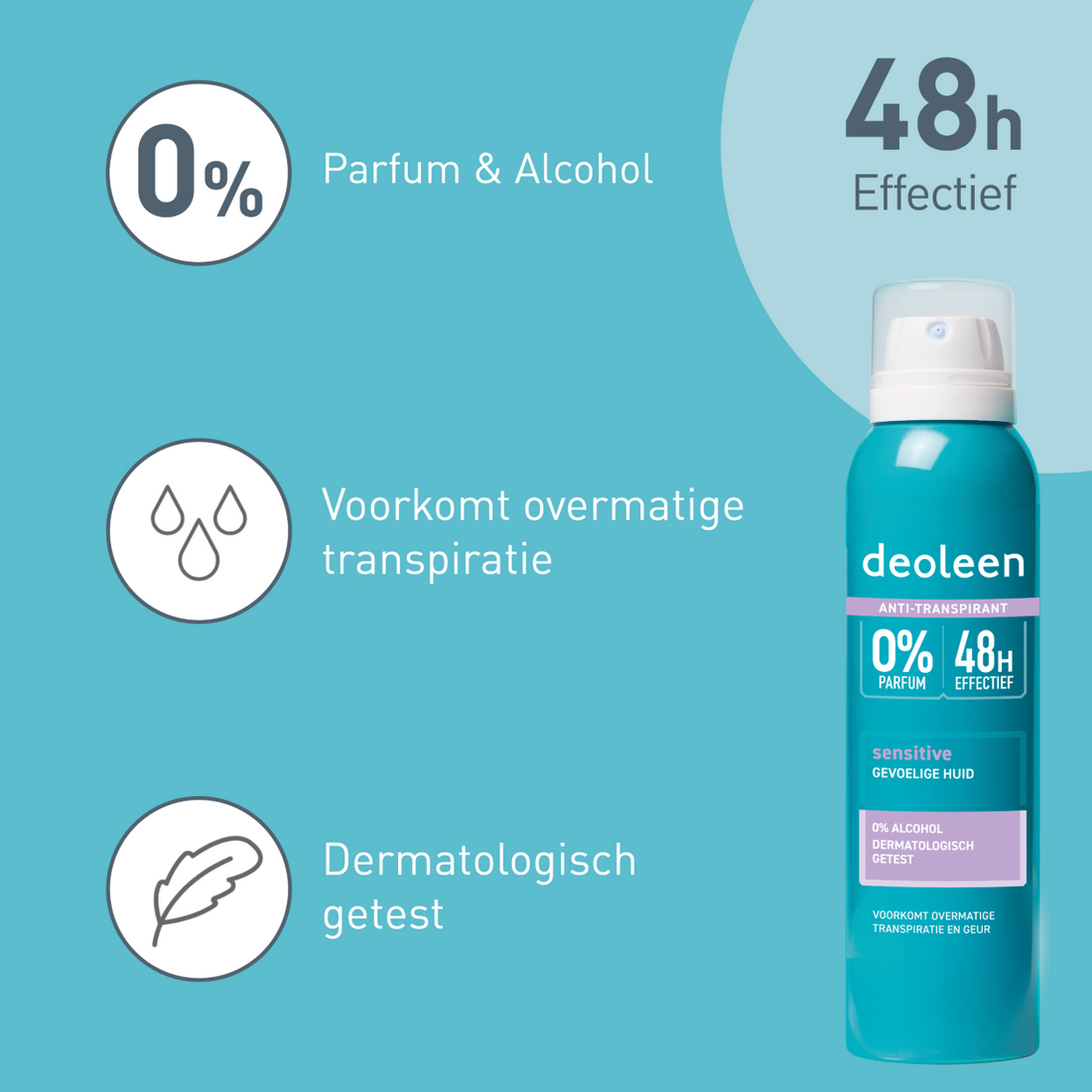 Deoleen Anti-transpirant Aerosol Sensitive (150 ML)