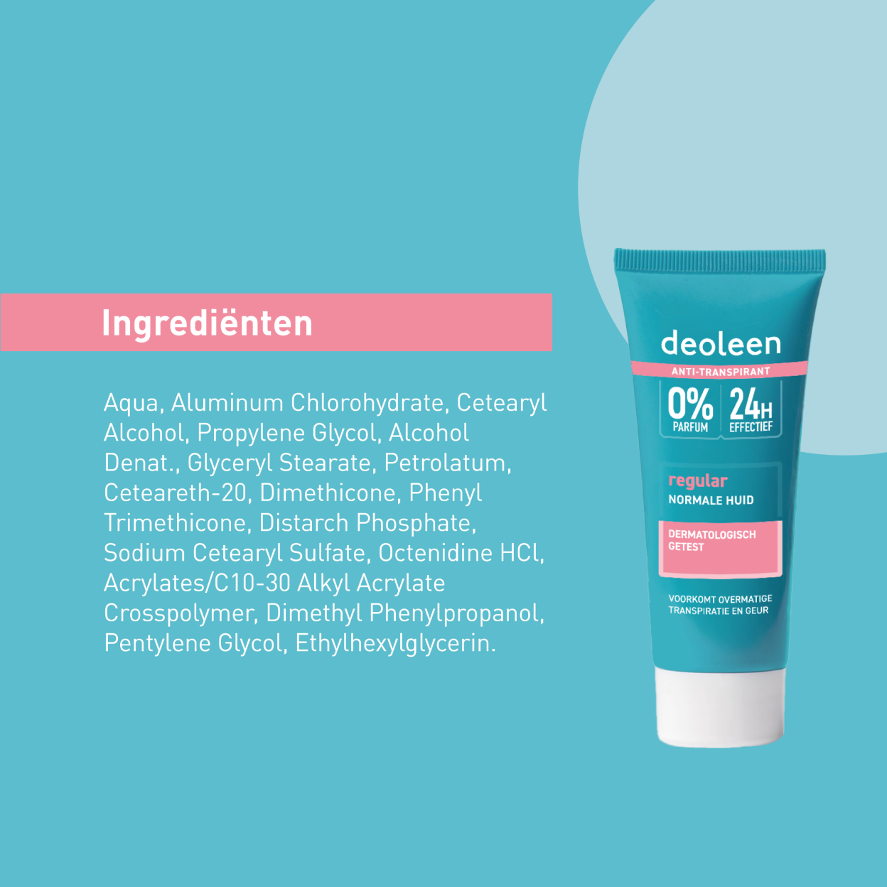 Deoleen Anti-transpirant Crème Regular (50 ML) - Parfumvrij