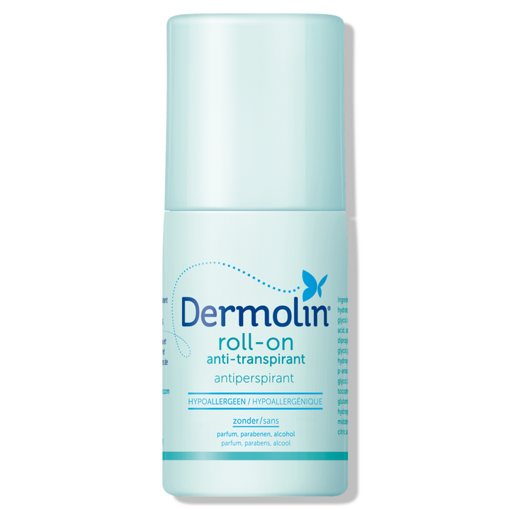 Dermolin anti transpirant roll on parfumvrij 