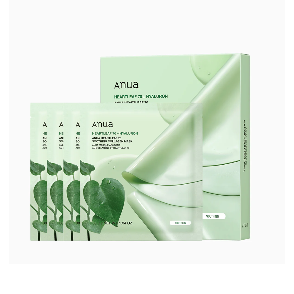 ANUA Heartleaf 70 Soothing Collagen Mask (4x38GR) ANUA