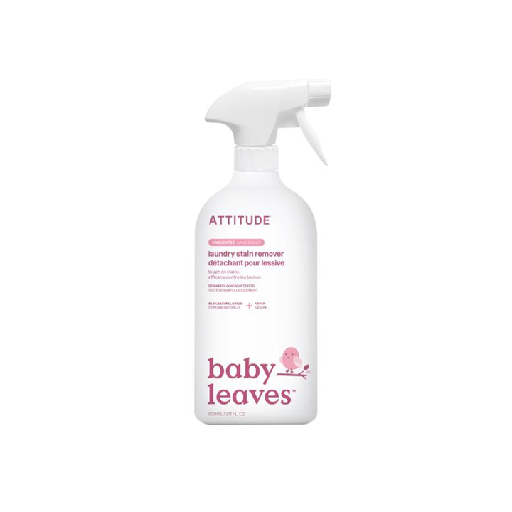 ATTITUDE  Baby Leaves Laundry Vlekverwijderaar Parfumvrij (800 ML) Attitude