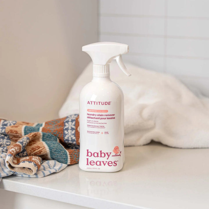 ATTITUDE  Baby Leaves Laundry Vlekverwijderaar Parfumvrij (800 ML) Attitude