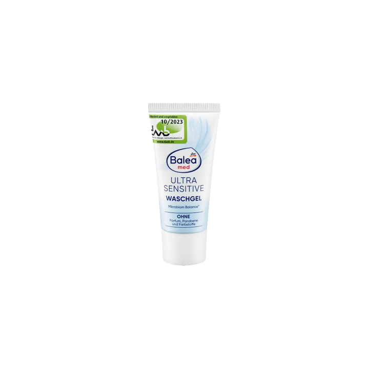 Balea MED Wasgel Ultra Sensitive Parfumvrij Mini (20 ml)