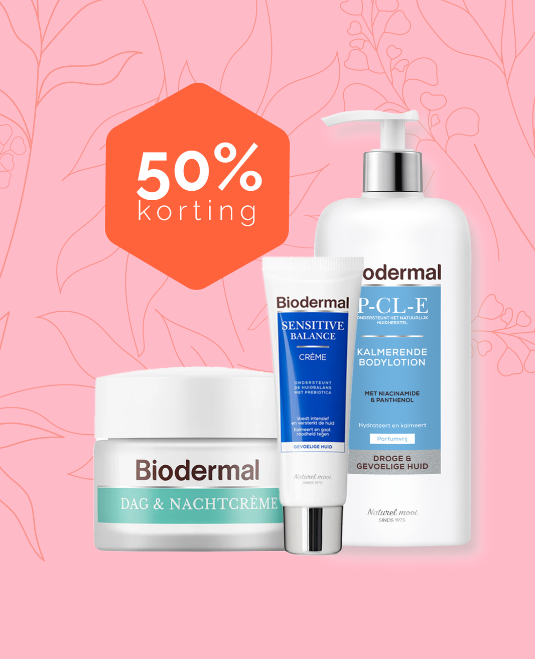 Parfumvrije biodermal nu met 50% korting
