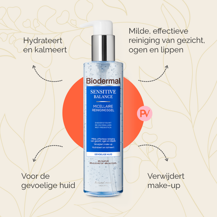 Parfumvrije reinigingsgel van Biodermal 